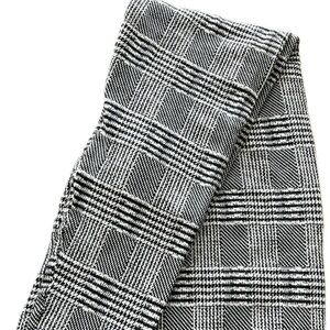 Striped Checked No Comment Girls Black & White Leggings Size 16 (Large)
